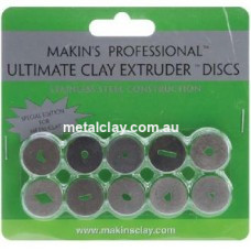 Makins         Ultimate Clay Extruder Additional Discs Set SS