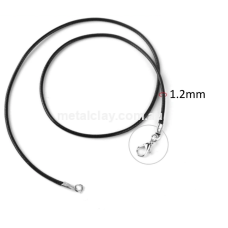 Necklace Buna Cord  Black 1.2mm  -  Please click below for selection OPTIONS