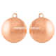 Copper Domed Circles with Rings Small x 2  