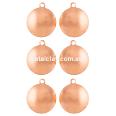 Copper Domed Circles with Rings Small x  6  