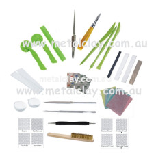 Metal Clay Beginners Starter Tool and Finishing kit