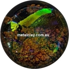 Dichroic Glass Cabochons   -    Golden Pond Medium