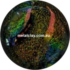 Dichroic Glass Cabochons   -    Golden Pond  -  Small