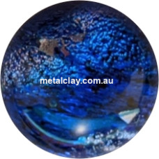 Dichroic Glass Cabochons   -   Sky Blue  -  Medium