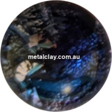 Dichroic Glass Cabochons   -   Sky Blue  -  Small